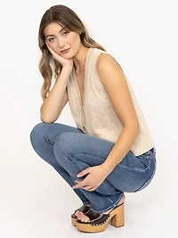 Women's Button Front Vest