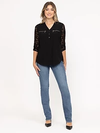 Women's Lace Sleeve Blouse