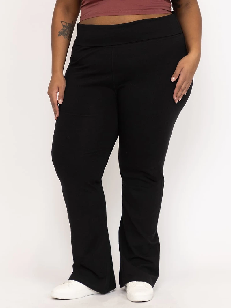 Women's Fold Over Waist Yoga Pant