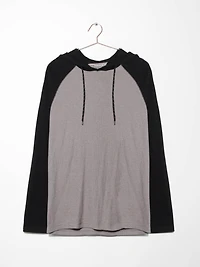 Men's Hooded Waffle Henley Shirt