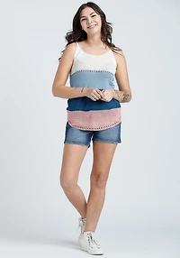 Women's Colour Block Sweater Tank