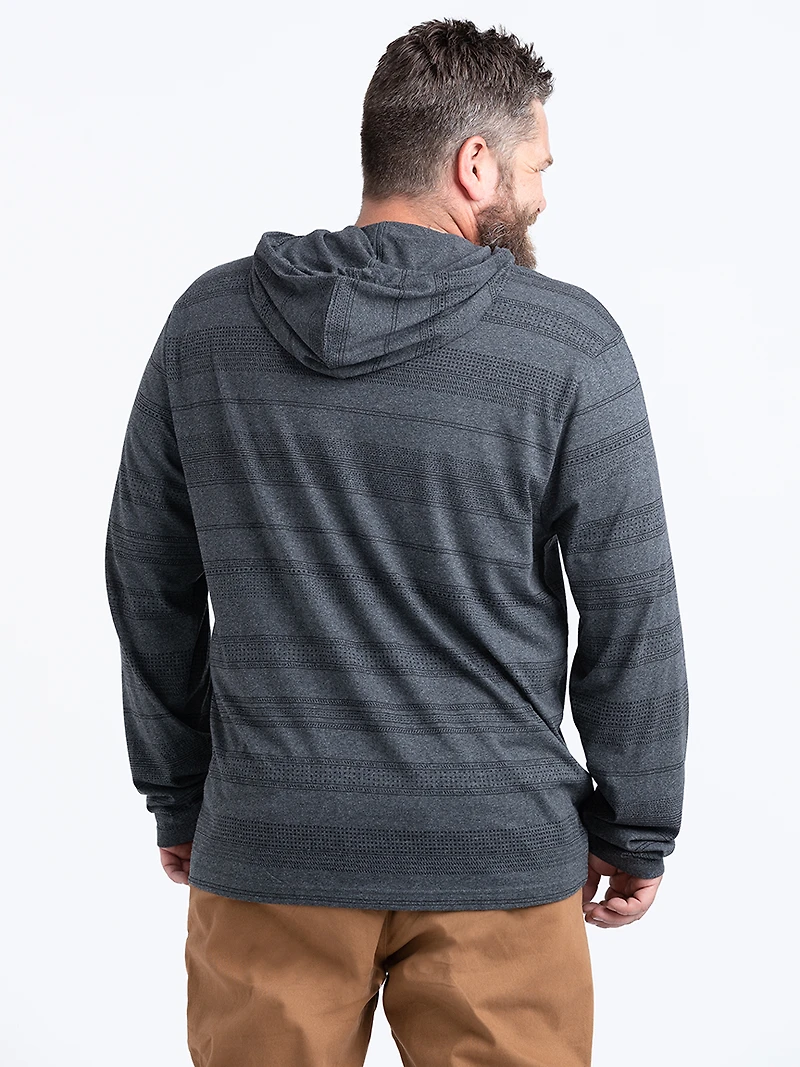 Men's Hooded Stripe Henley
