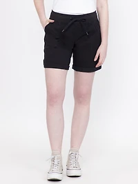 Women's Knit Waist Twill Utility Bermuda Short