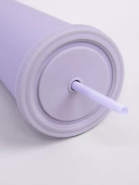 24oz Rubber Coated Lilac Tumbler