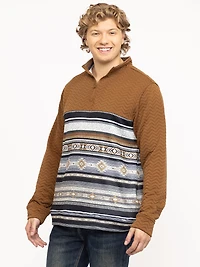 Men's Geo Quarter-Zip Hoodie