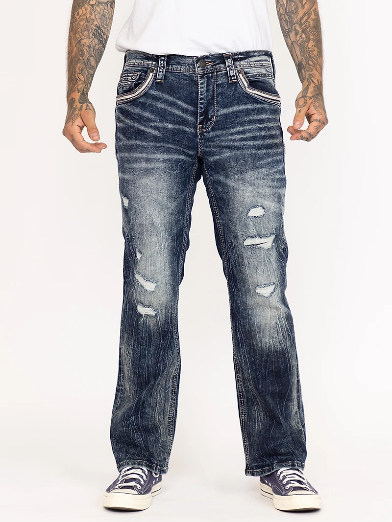 Mens Striker Evan Relaxed Straight Jean