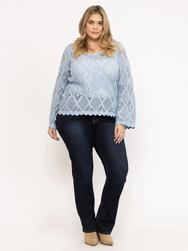 Women's Pointelle Sweater