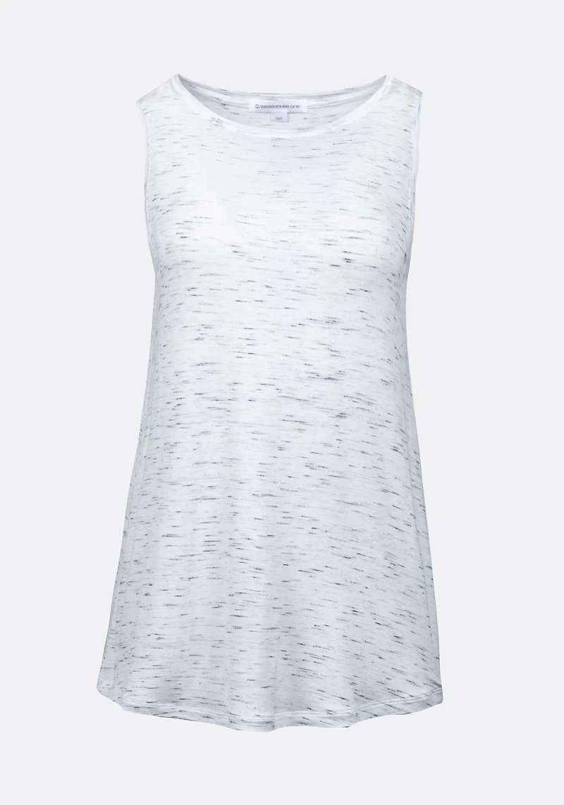 Women's High Neck Space Dye Tank