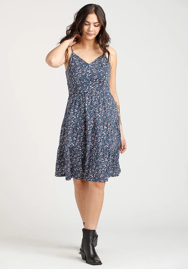 Women's Ditsy Floral Babydoll Dress