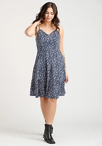 Women's Ditsy Floral Babydoll Dress