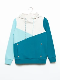 Women's Two Tone Colour Block Hoodie