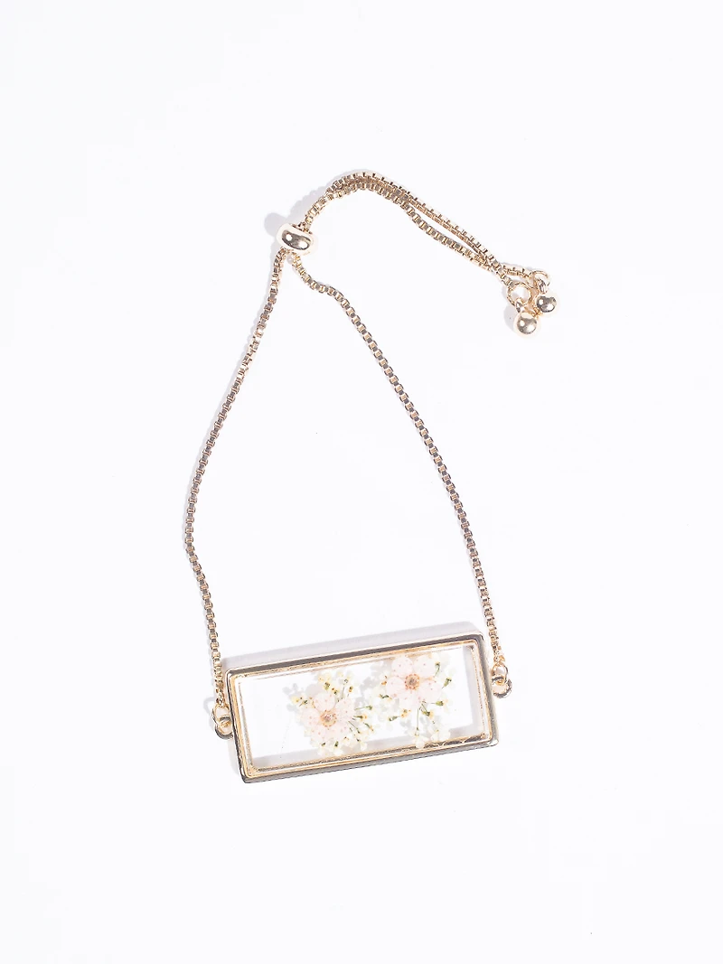 Women's Pressed Flower Bracelet