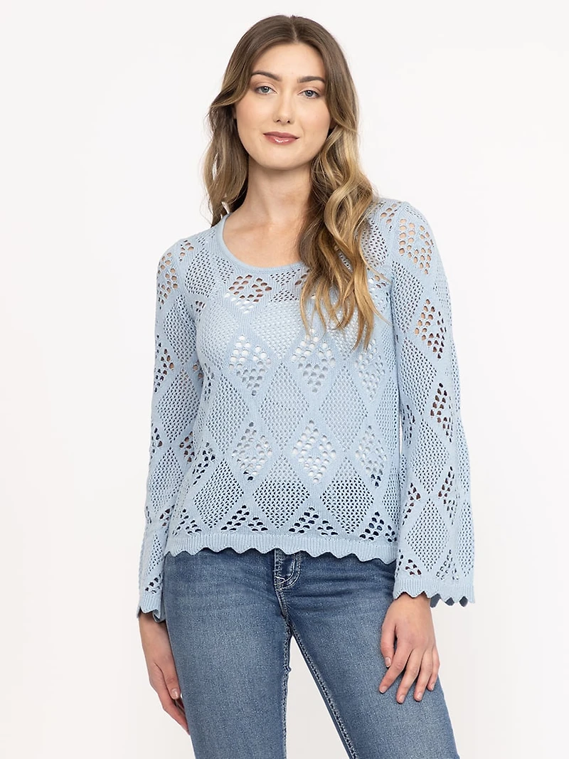 Women's Pointelle Sweater