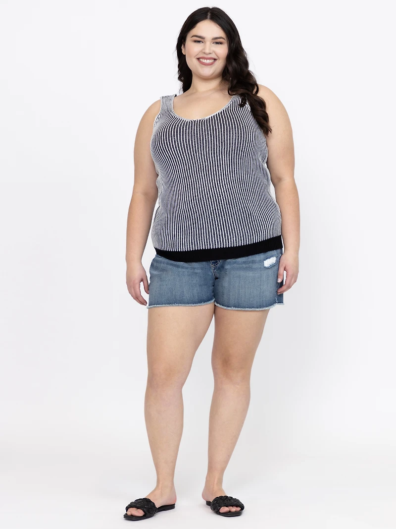 Women's Plated Sweater Tank