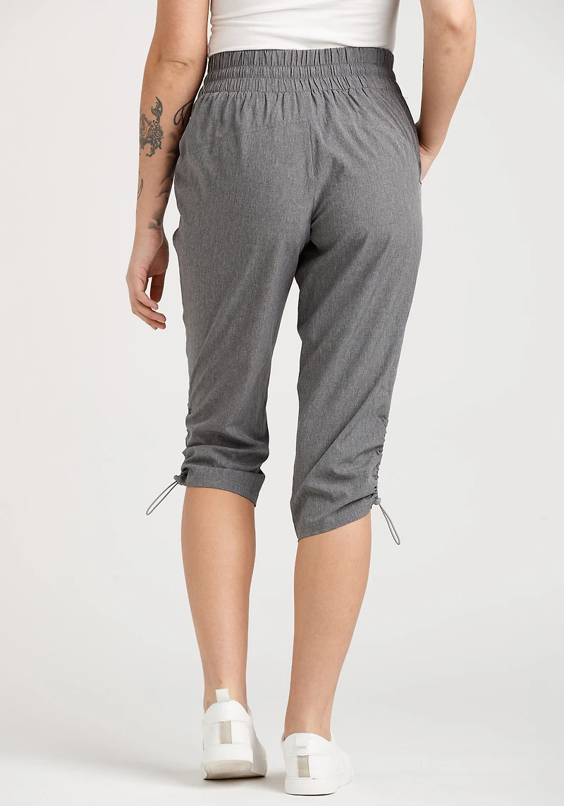 Women's Textured Hybrid Capri