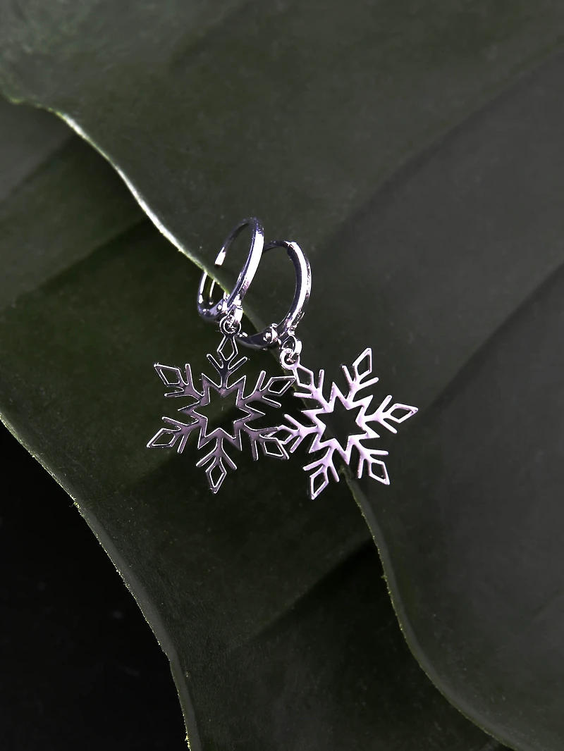 Women's Snowflake Drop Earrings