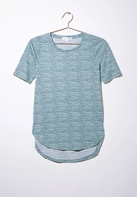 Women's Space Dye Print Active Tee