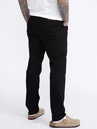 Men's Black Relaxed Straight Jeans