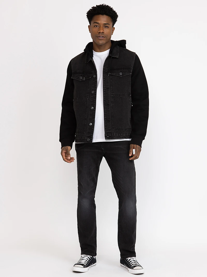 Men's Hooded Denim Jacket