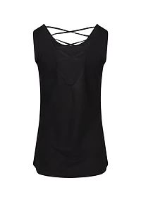 Women's Camping Hair Cage Back Tank