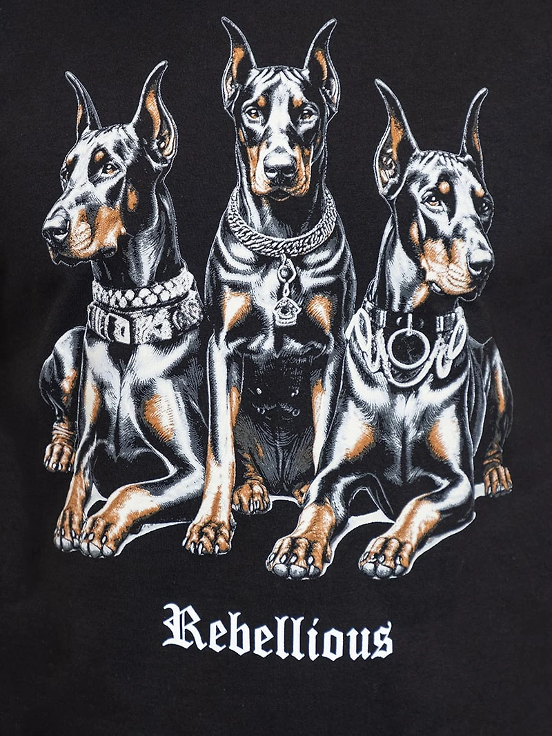 Men's 3 Chained Dobermans Tee