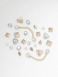 24 pack Gems & Chains Shoe Charms