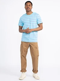 Men's Stripe Crew Neck Tee