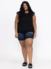Women's Grommet Muscle Tee