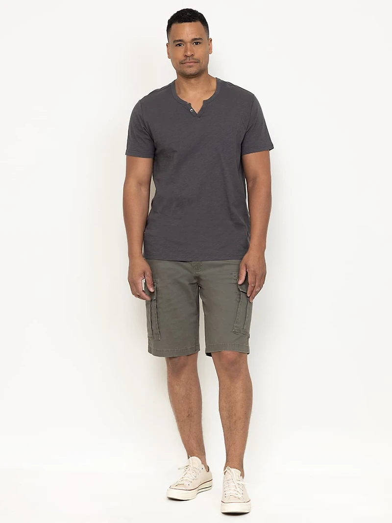Men's Slub Notch Henley