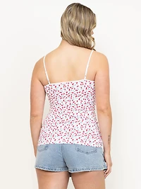 Women's Cherry Scoop Neck Cami