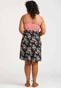 Women's Floral Colour Block Dress