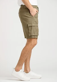Men's Stretch Twill Cargo Jogger Shorts