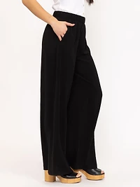 Women's Crinkle Pull-on Wide Leg Pant