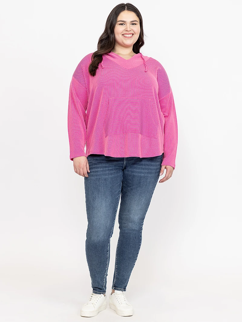 Women's Wavy Rib Hoodie