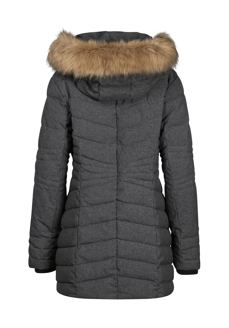 Women's Quilted Parka with Fooler