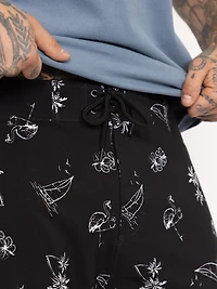 Men's Printed Tropical Board Shorts