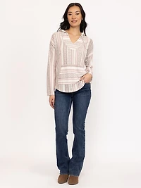 Women's Boho Stripe Hoodie