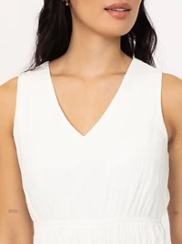 Women's Solid Tiered Dress