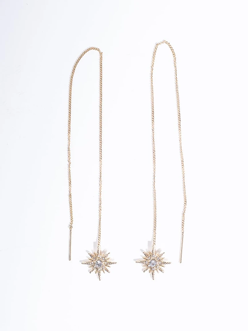 Women's Crystal Starburst Earrings