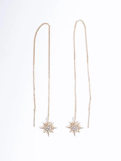Women's Crystal Starburst Earrings