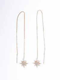 Women's Crystal Starburst Earrings