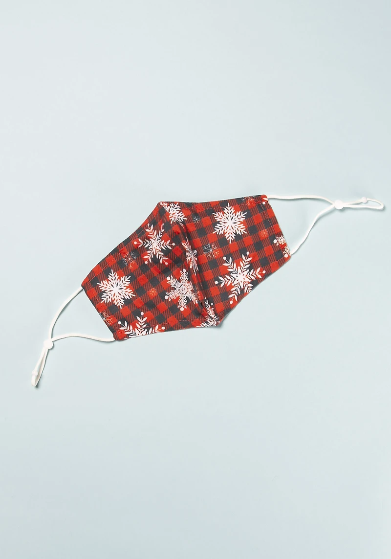 Holiday Buffalo Plaid Face Mask