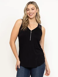 Women's Half Zip Tank