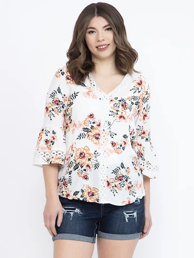 Women's Bell Sleeve Top
