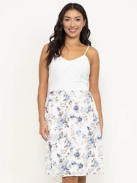 Women's Lace Top Maxi Dress