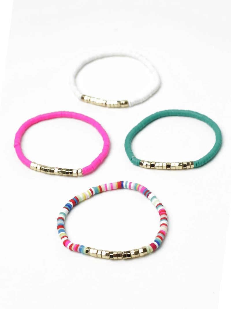 Women's Bright Mini Stretch Bracelets