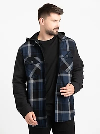 Men's Plaid Flannel Shirt Jacket