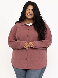 Women's Two Tone Button Front Shirt