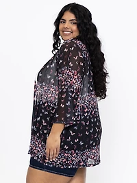 Women's Butterfly Mesh Cardigan
