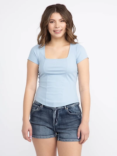 Women's Rib Corset Tee